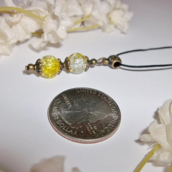 Boho Necklace Set Yellow Bronze Handmade Unique Funky Ombre Style Gift NWT 5281 - Picture 4 of 10